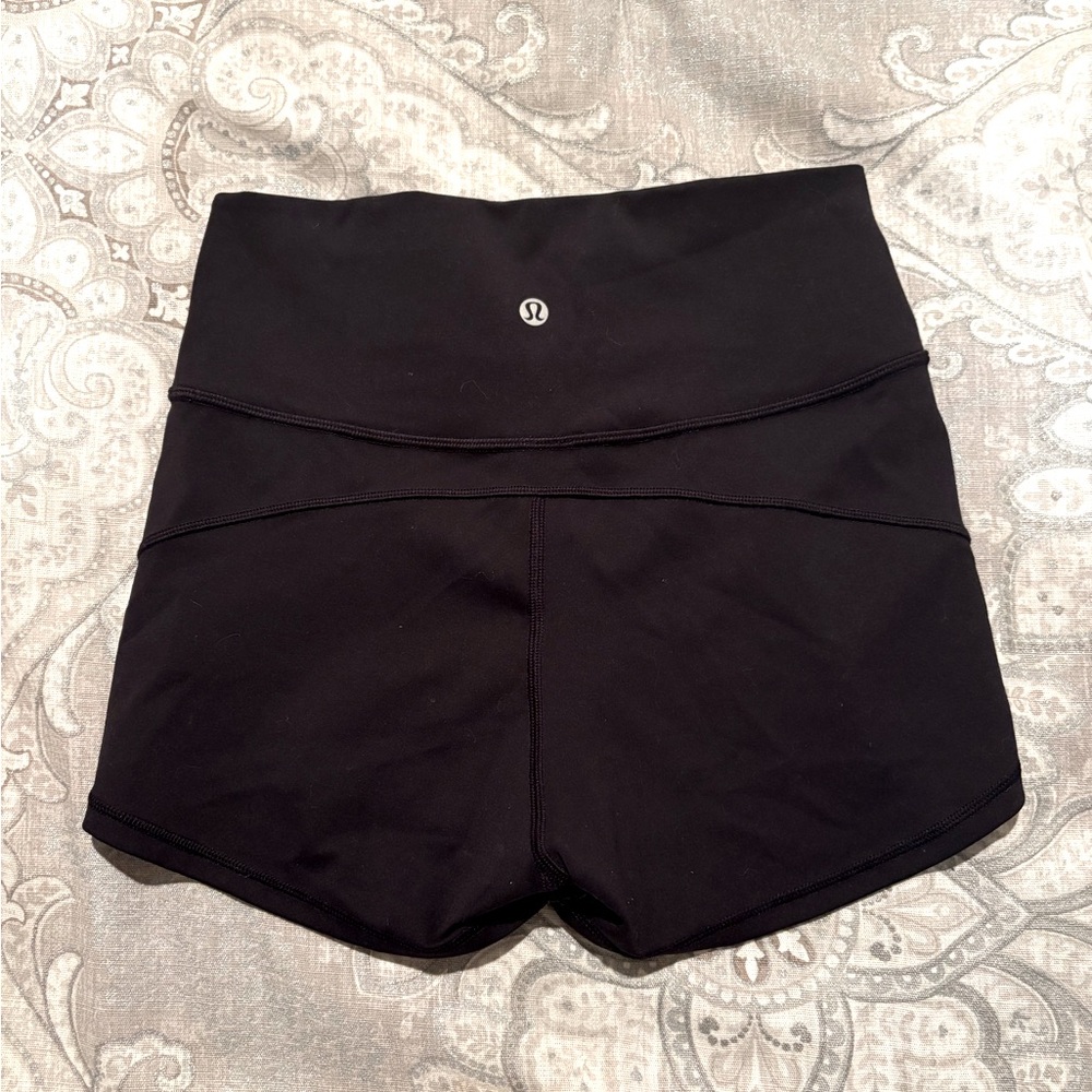 lululemon athletica Women's Black High-Waisted Shorts